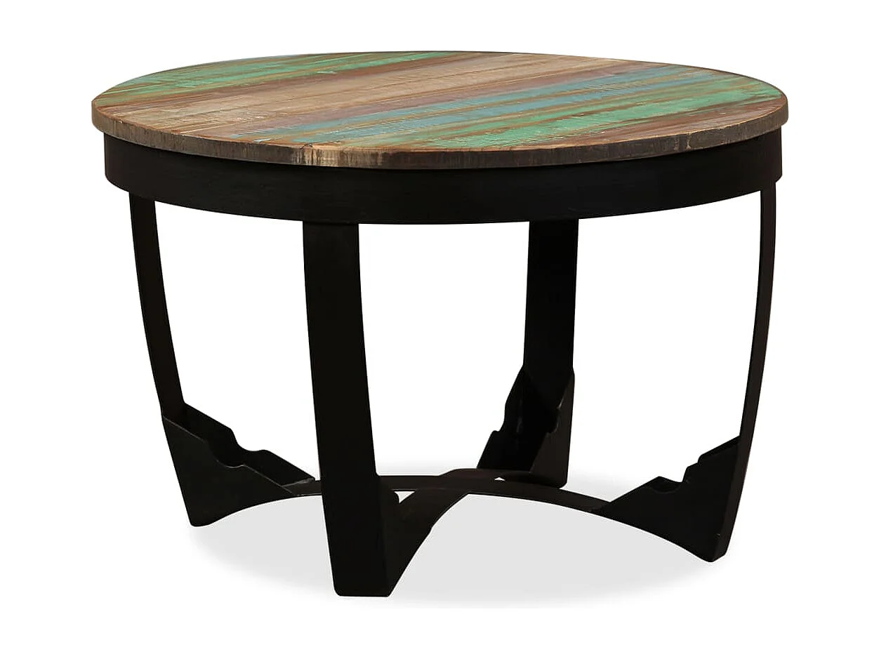 Mesa de apoio madeira reciclada maciça 60x40 cm