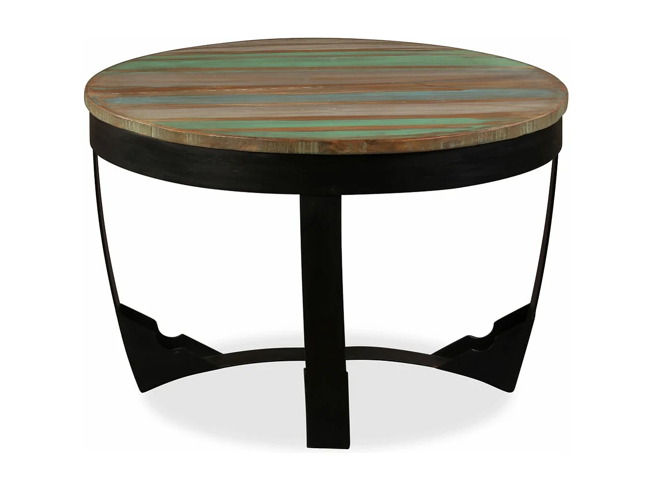 Mesa de apoio madeira reciclada maciça 60x40 cm