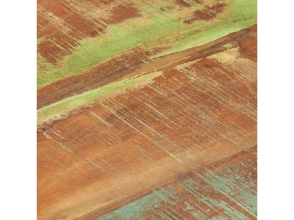 Mesa auxiliar madera maciza reciclada 35x35x55 cm