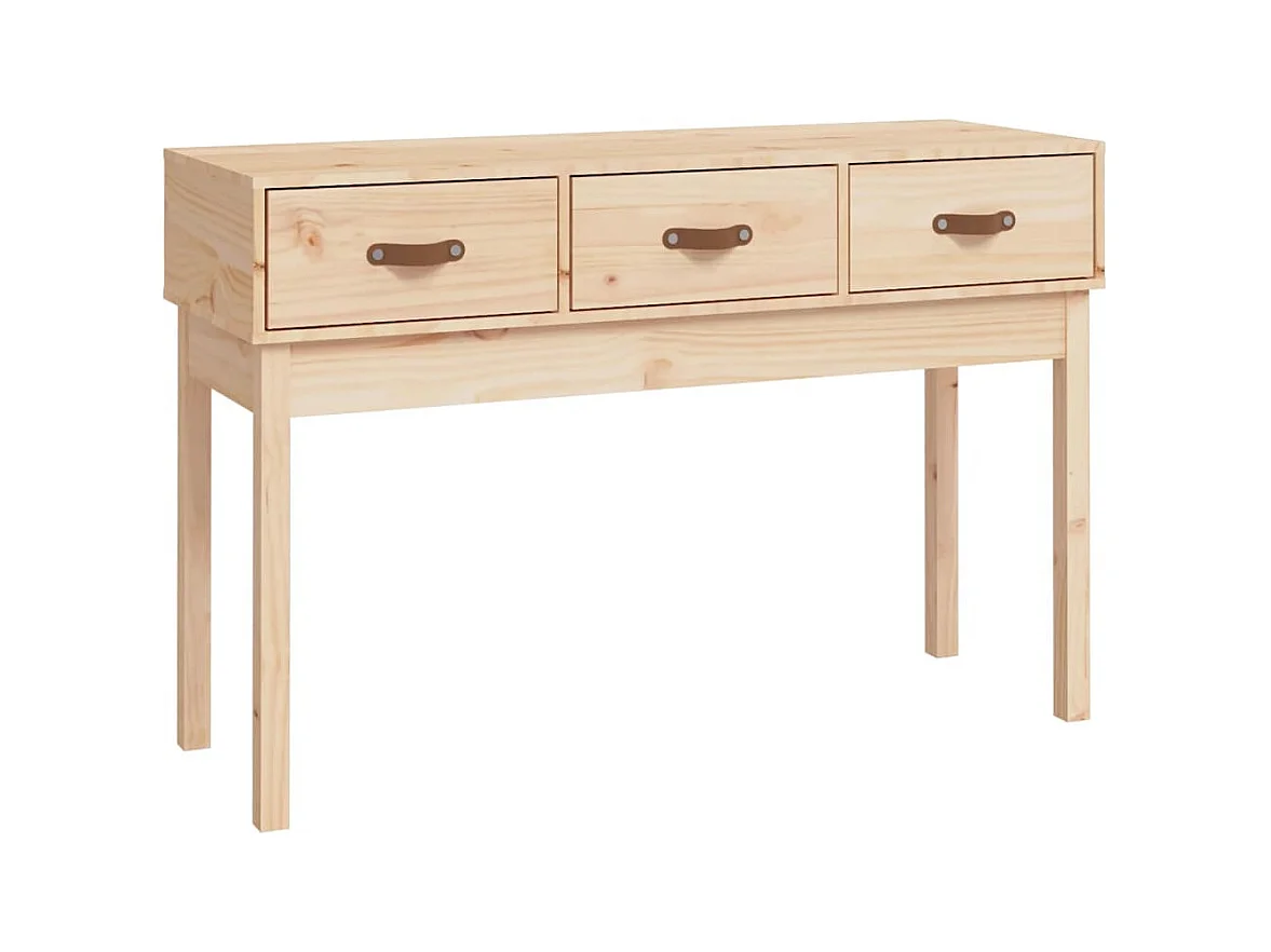 Mesa consola 114x40x75 cm madeira de pinho maciço
