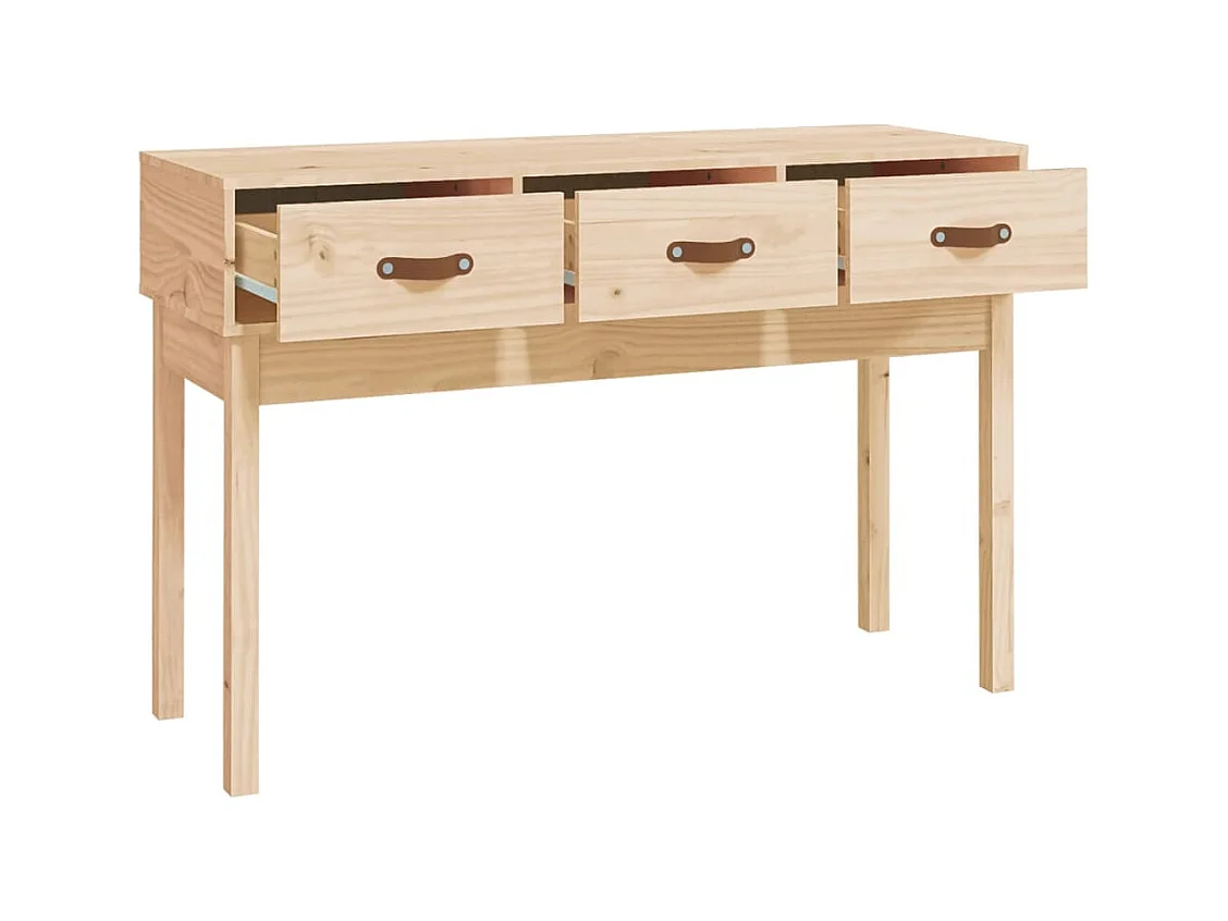 Mesa consola 114x40x75 cm madeira de pinho maciço