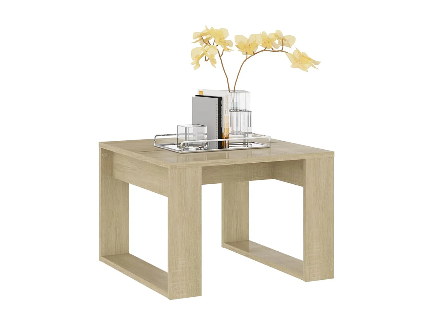 Table d'appoint Chêne sonoma 50x50x35 cm Aggloméré