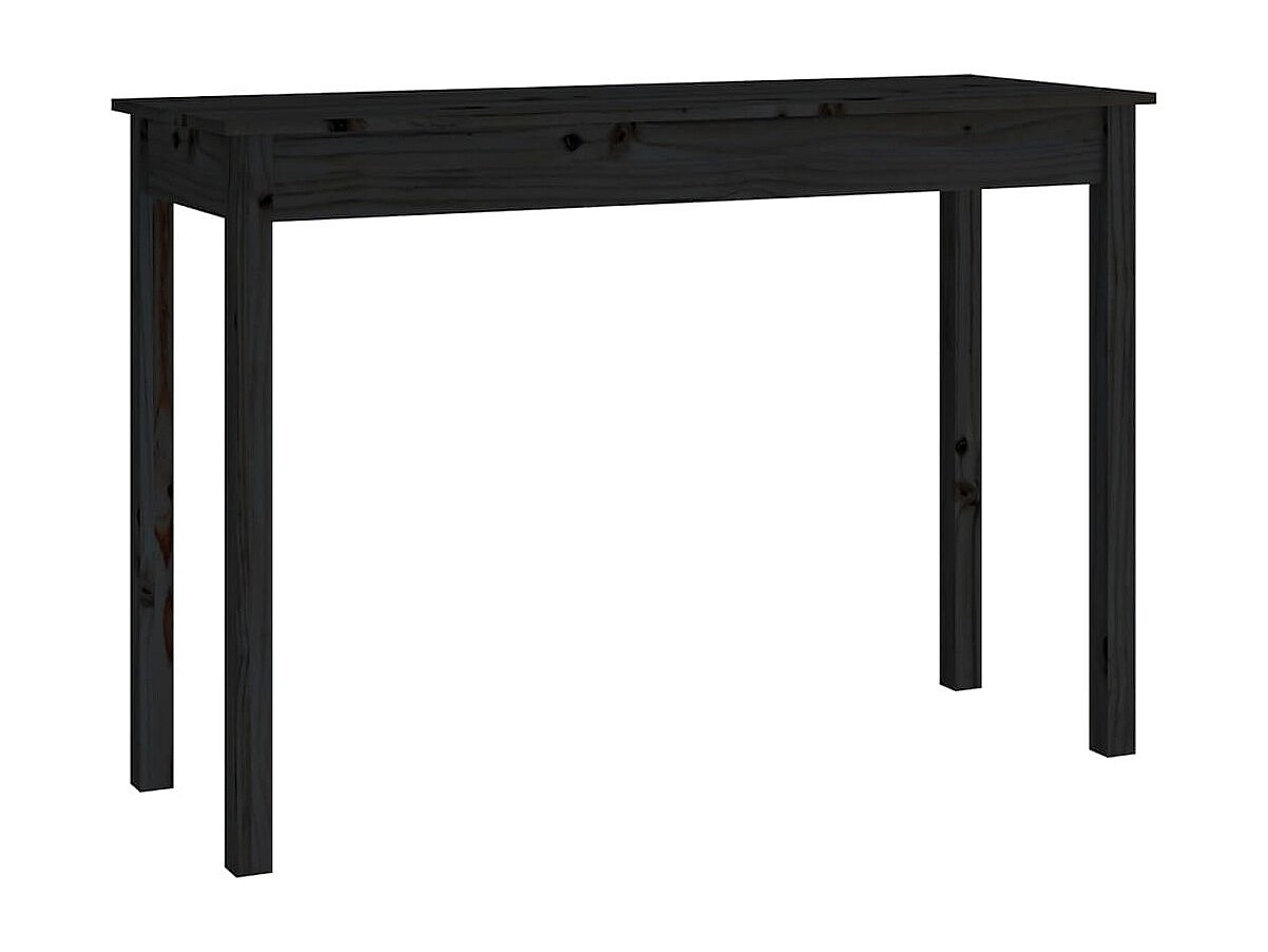 vidaXL Table console Gris 114x40x75 cm Bois massif de pin pas cher