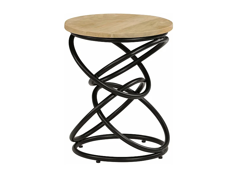 Table d'appoint Bois de manguier solide 40x50 cm