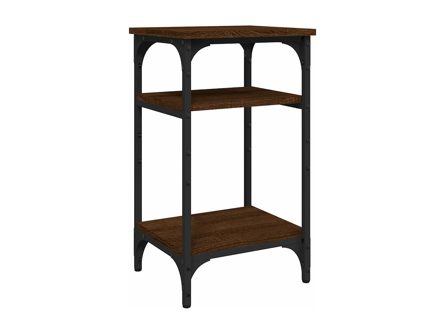 Table d'appoint Chêne marron 35x30x60 cm Bois d'ingénierie