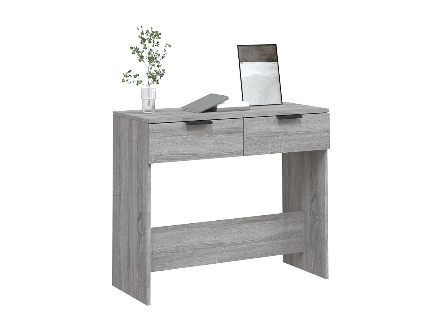 Wandtafel 90x36x75 cm bewerkt hout grijs sonoma eikenkleurig