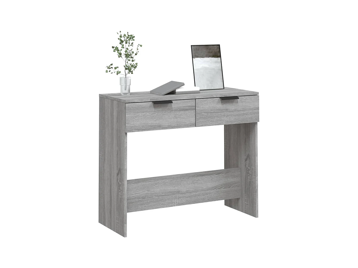 Table console Sonoma gris 90x36x75 cm Bois d'ingénierie