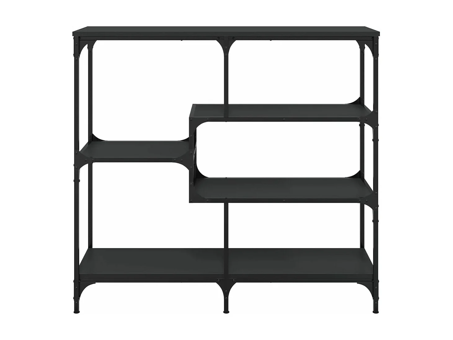 Wandtafel 103x32x95 cm bewerkt hout zwart