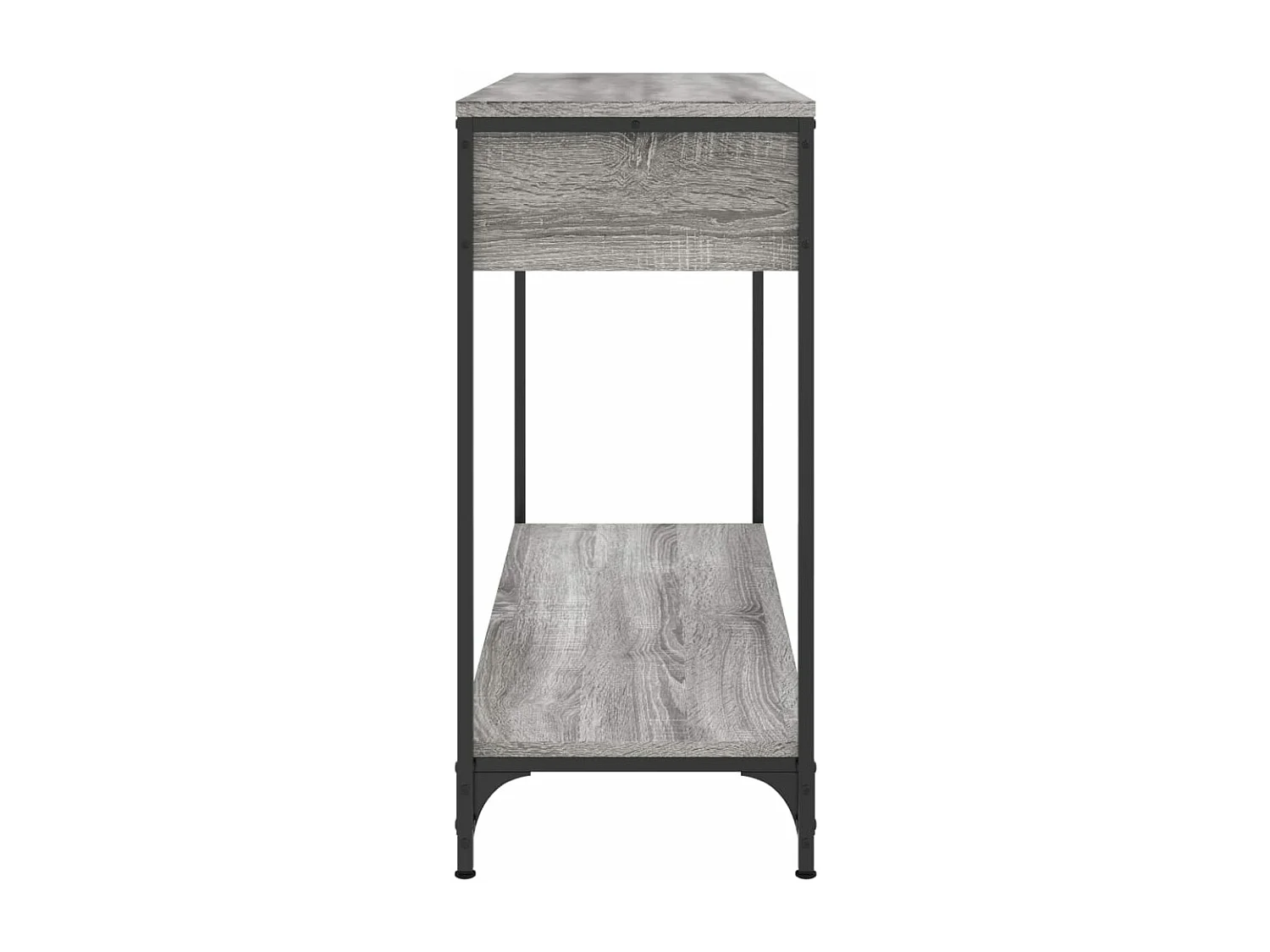 Table console sonoma gris 100x34,5x75 cm bois d'ingénierie