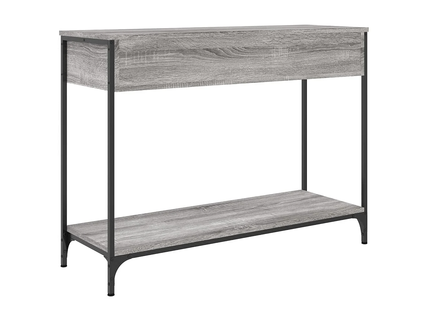 Table console sonoma gris 100x34,5x75 cm bois d'ingénierie