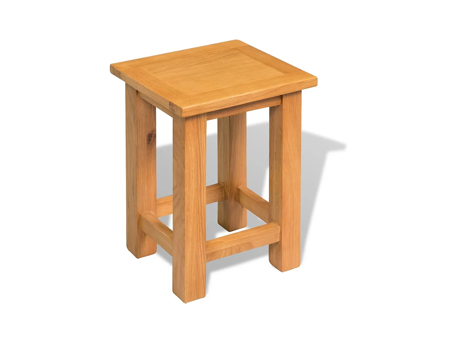 Table d'appoint 27 x 24 x 37 cm Bois de chêne massif