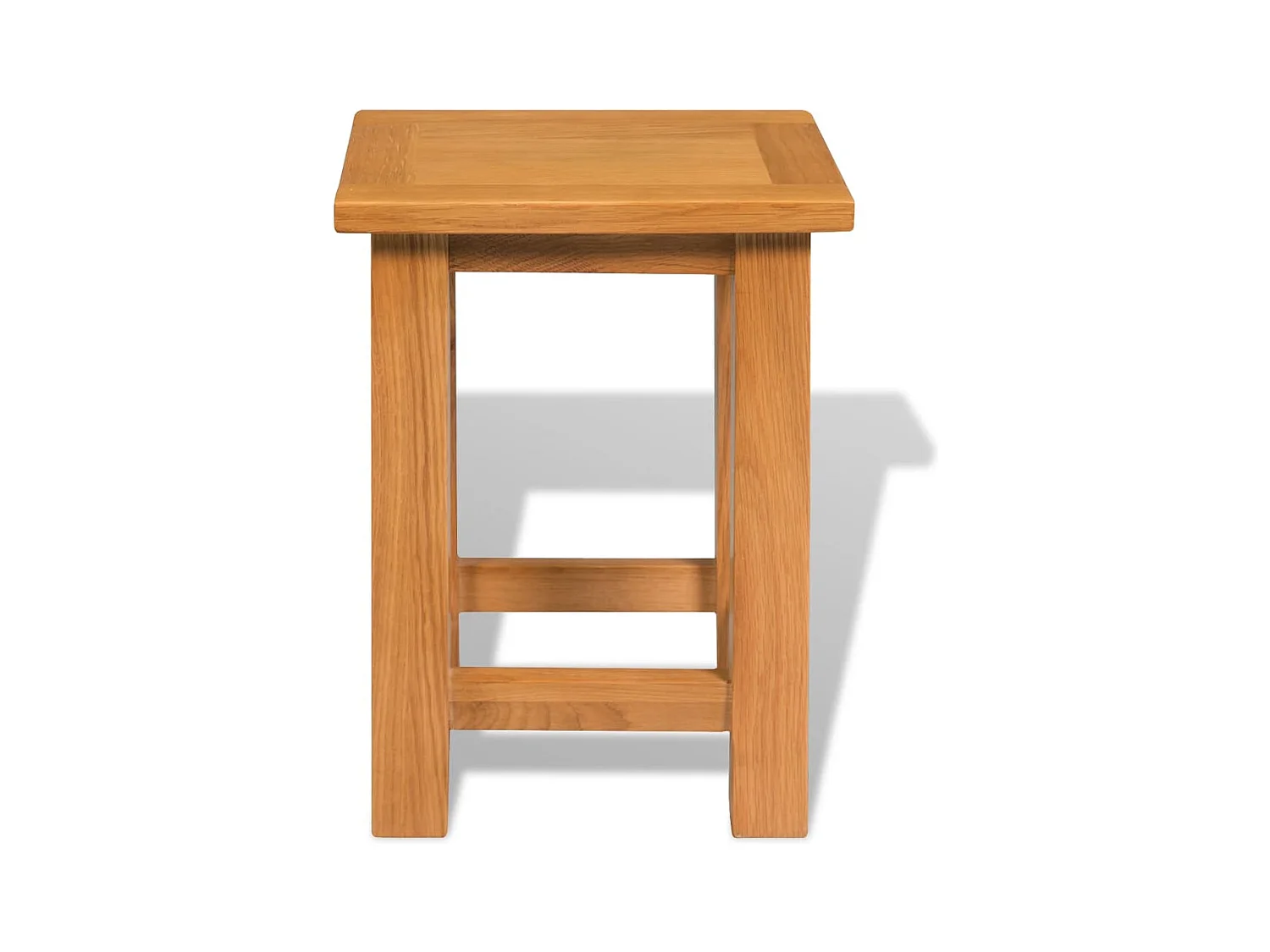 Table d'appoint 27 x 24 x 37 cm Bois de chêne massif