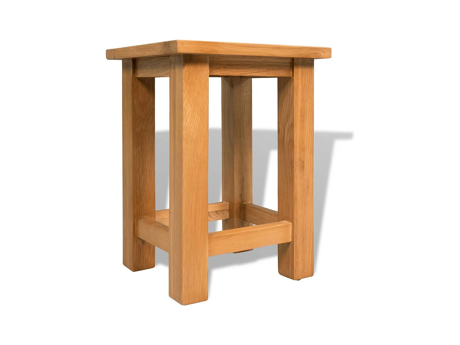 Table d'appoint 27 x 24 x 37 cm Bois de chêne massif