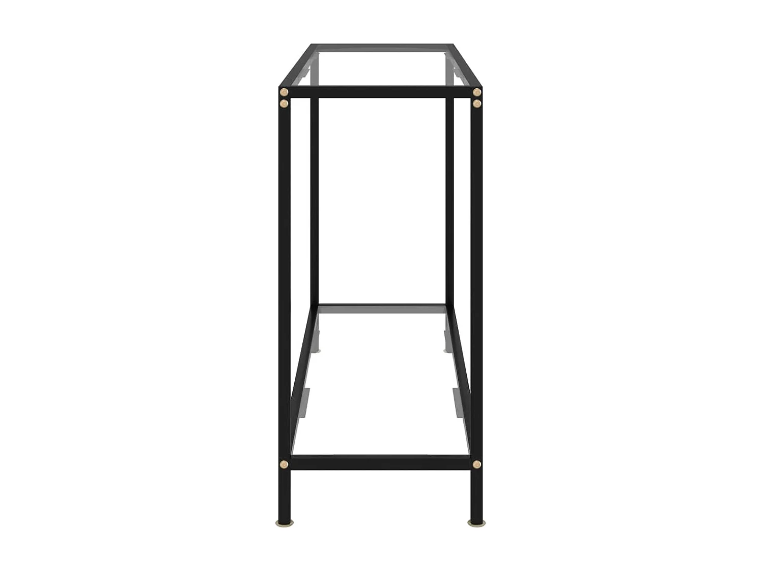 Table console Transparent 100x35x75 cm Verre trempé