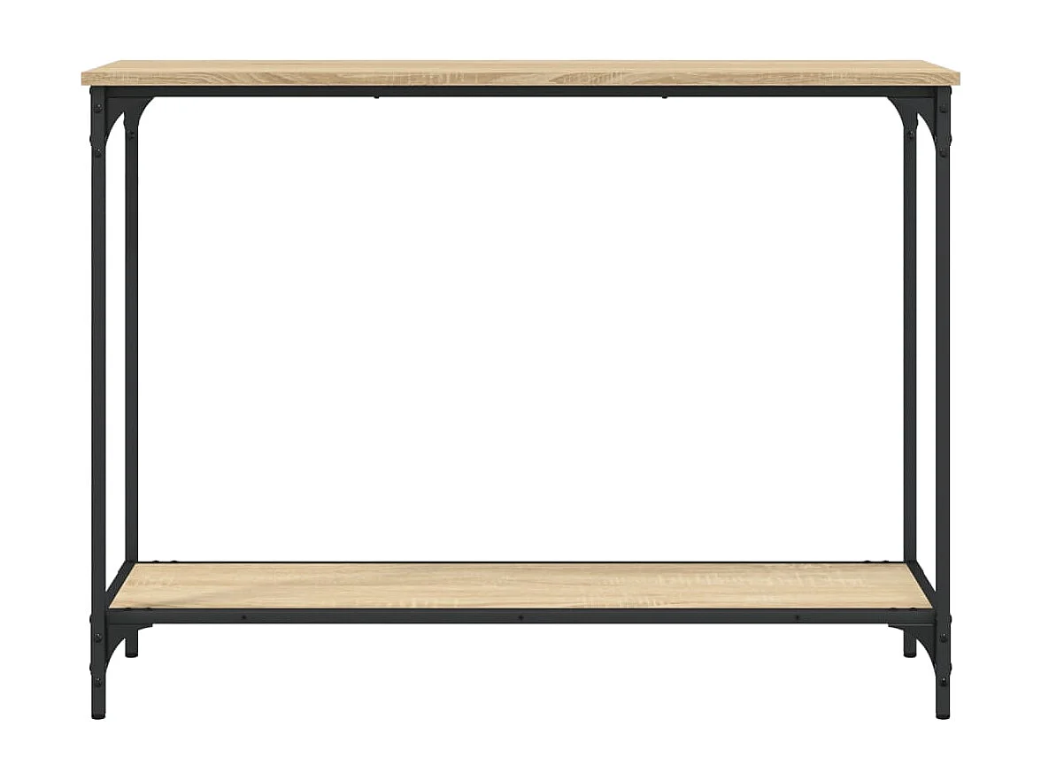 Mesa consola 101x30,5x75cm derivados de madeira carvalho sonoma