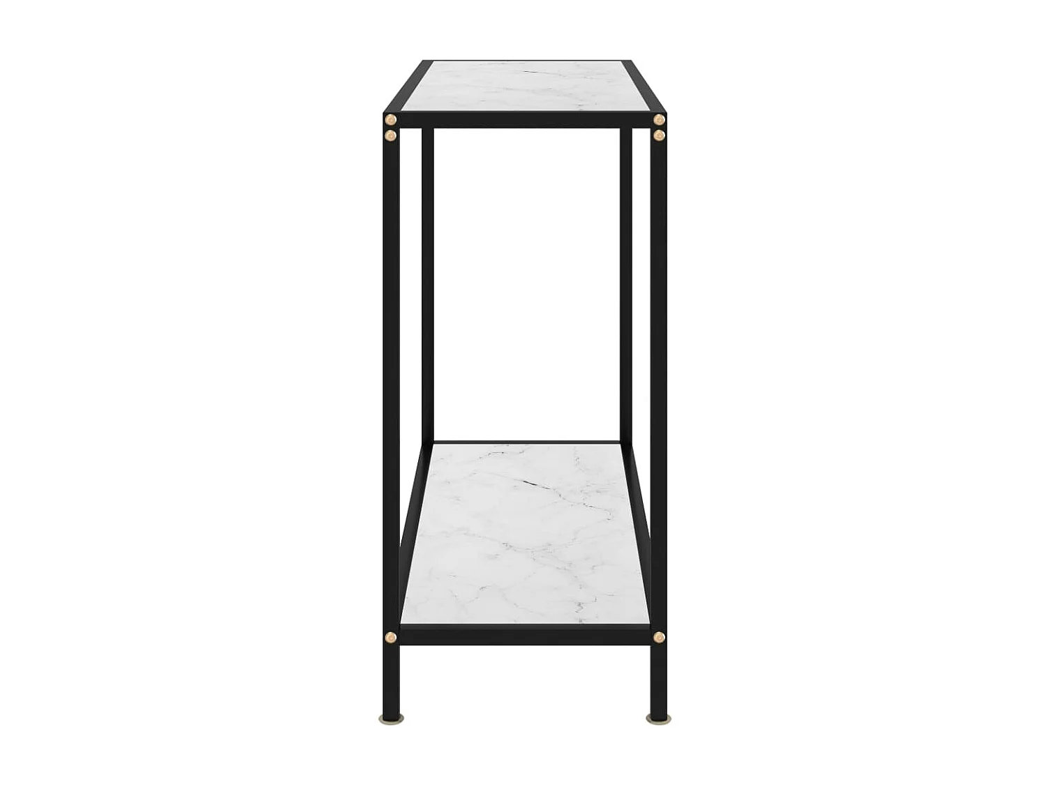 Wandtafel 80x35x75 cm gehard glas wit