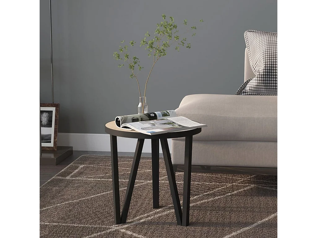 Table à thé Chêne Sonoma Ø35 cm MDF