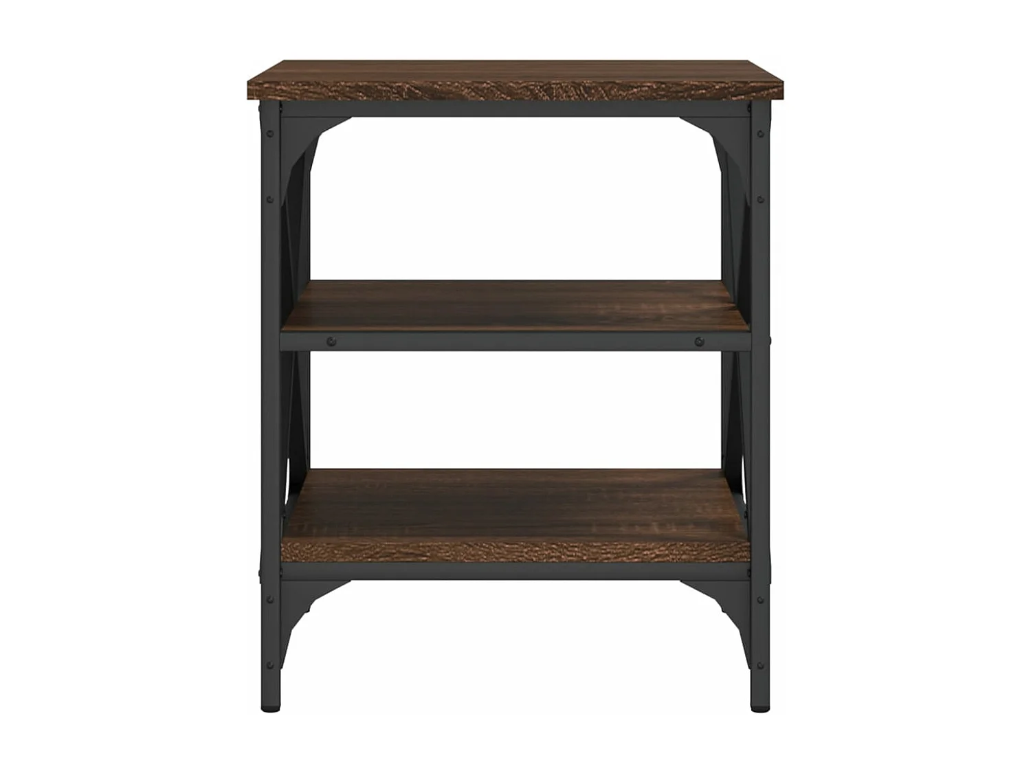 Table d'appoint Chêne marron 40x42x50 cm Bois d'ingénierie