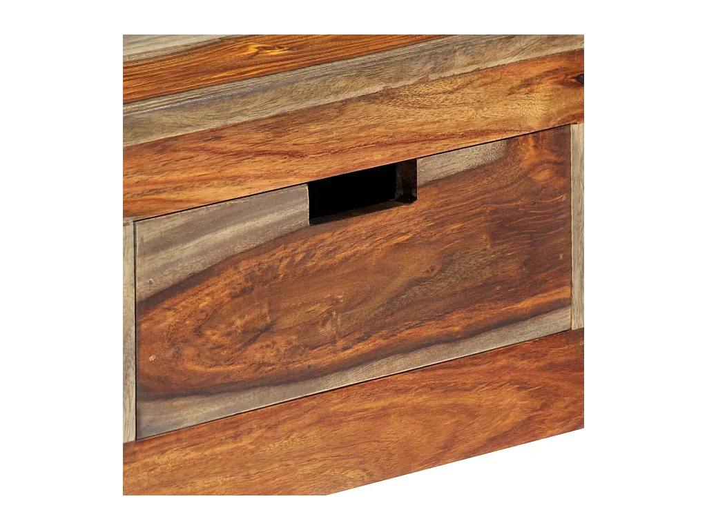 Table console avec 3 tiroirs 120x30x75 cm Bois massif