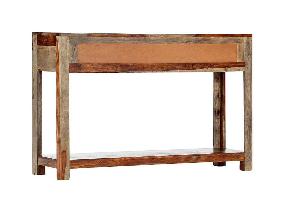 Table console avec 3 tiroirs 120x30x75 cm Bois massif