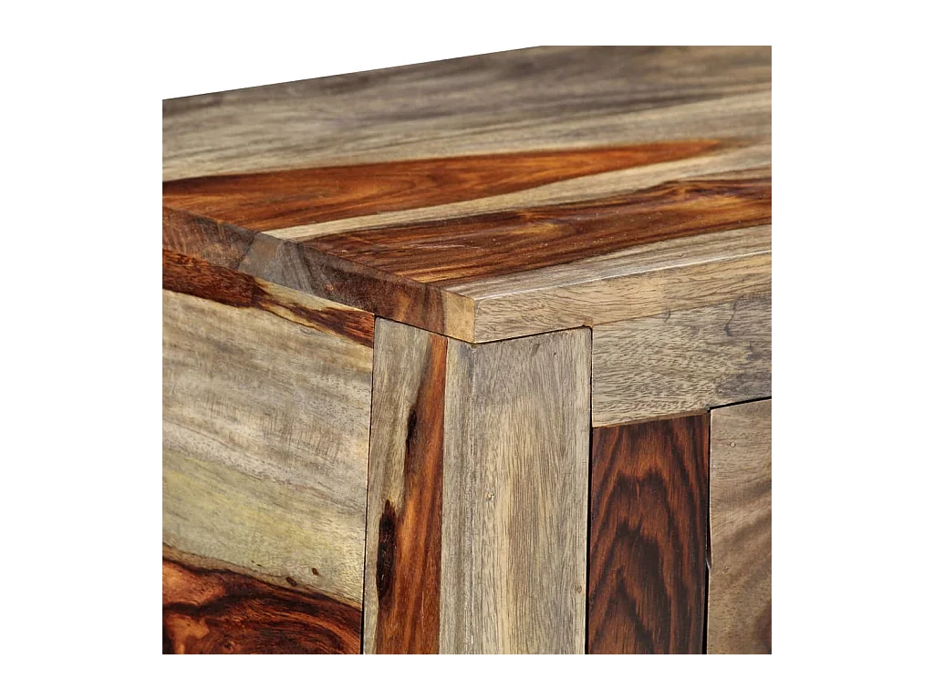 Table console avec 3 tiroirs 120x30x75 cm Bois massif