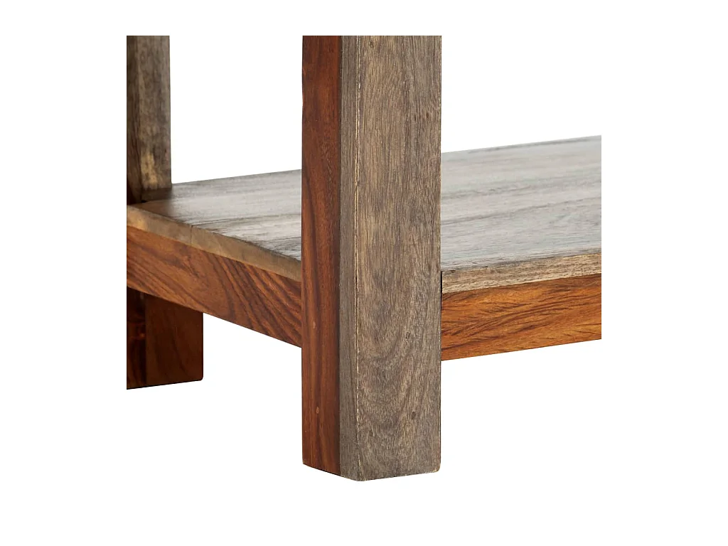 Table console avec 3 tiroirs 120x30x75 cm Bois massif