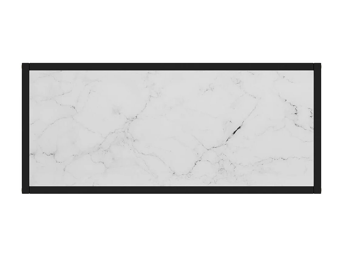 Wandtafel 80x35x75 cm gehard glas wit