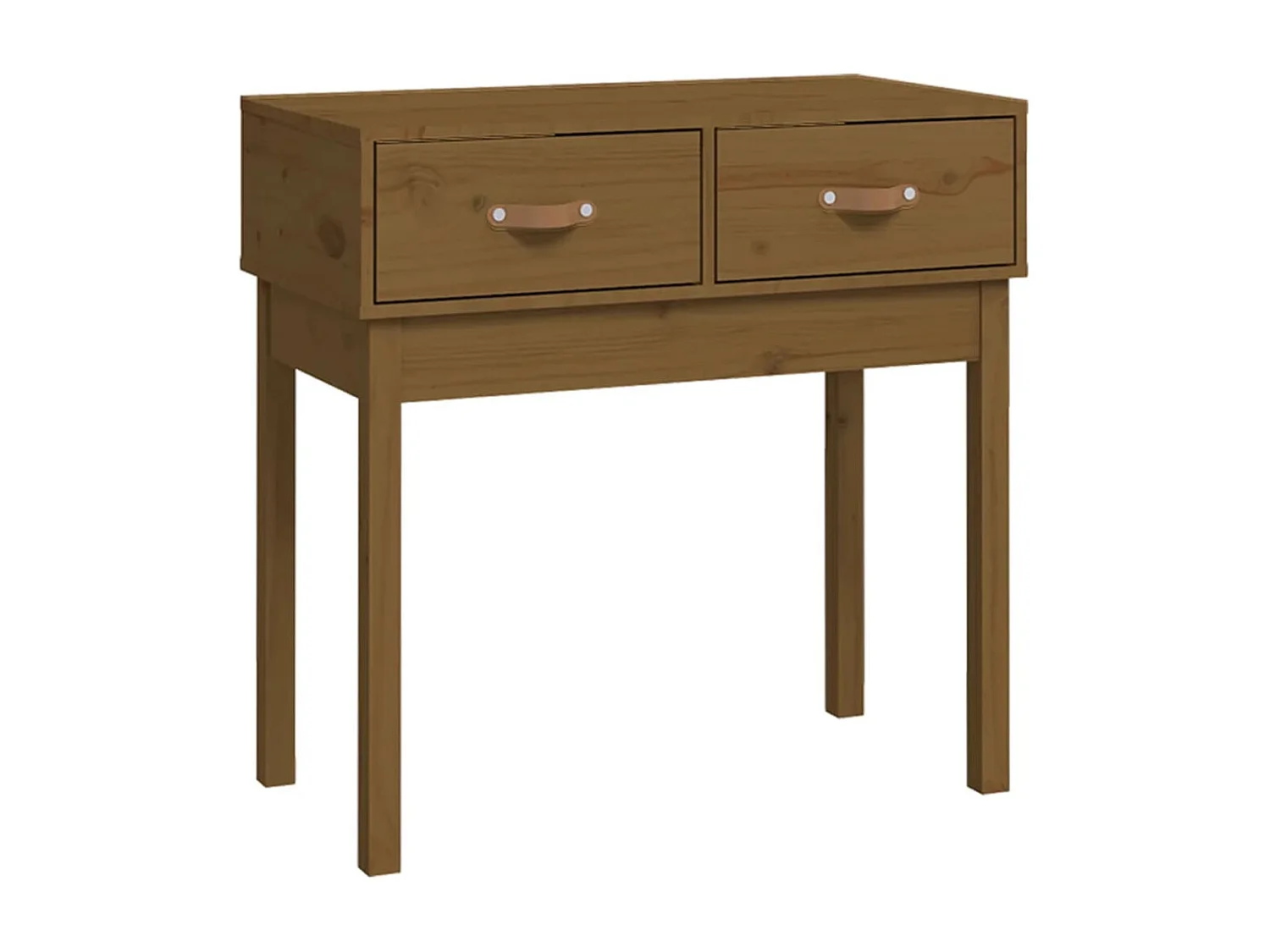 Wandtafel 76,5x40x75 cm massief grenenhout honingbruin