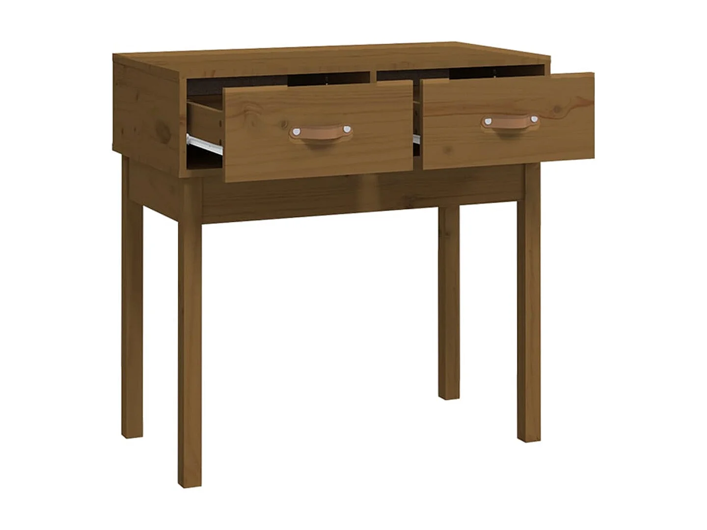 Table console Marron miel 76,5x40x75 cm Bois massif de pin
