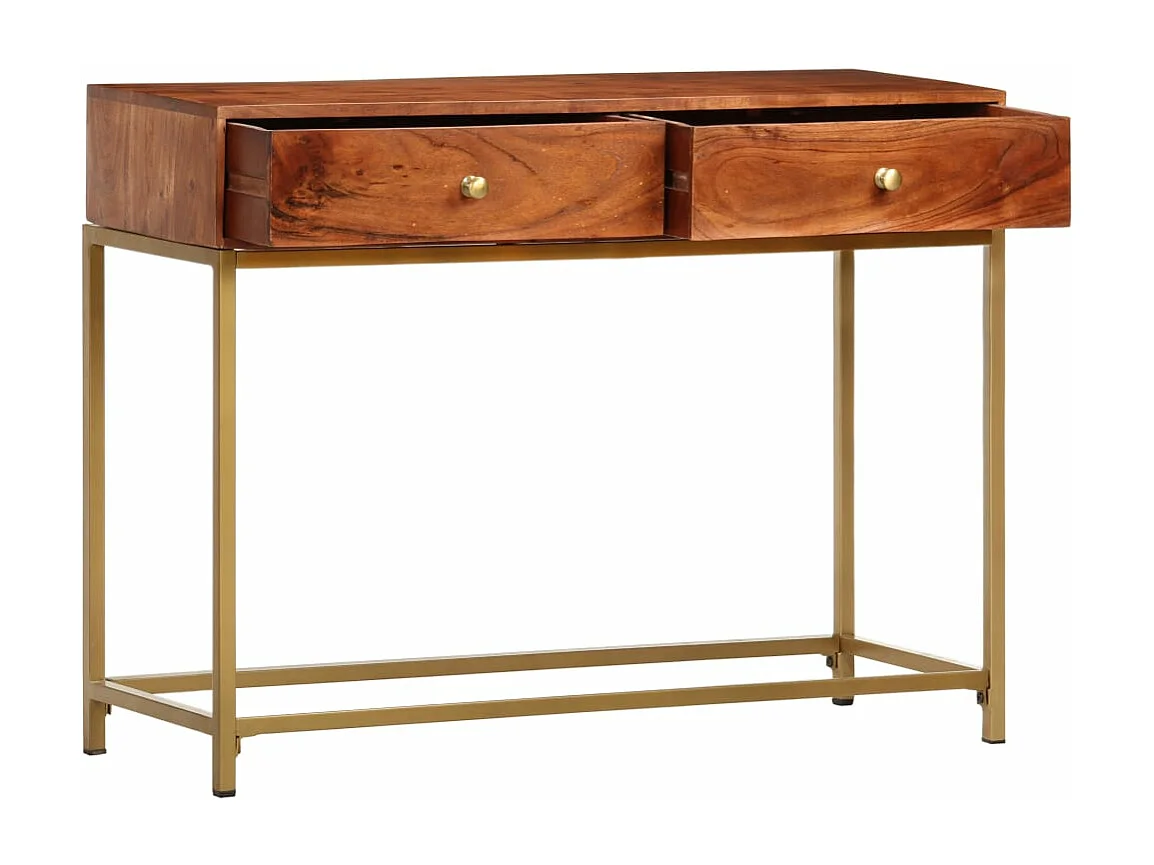 Table console 100x35x76 cm Bois d'acacia massif