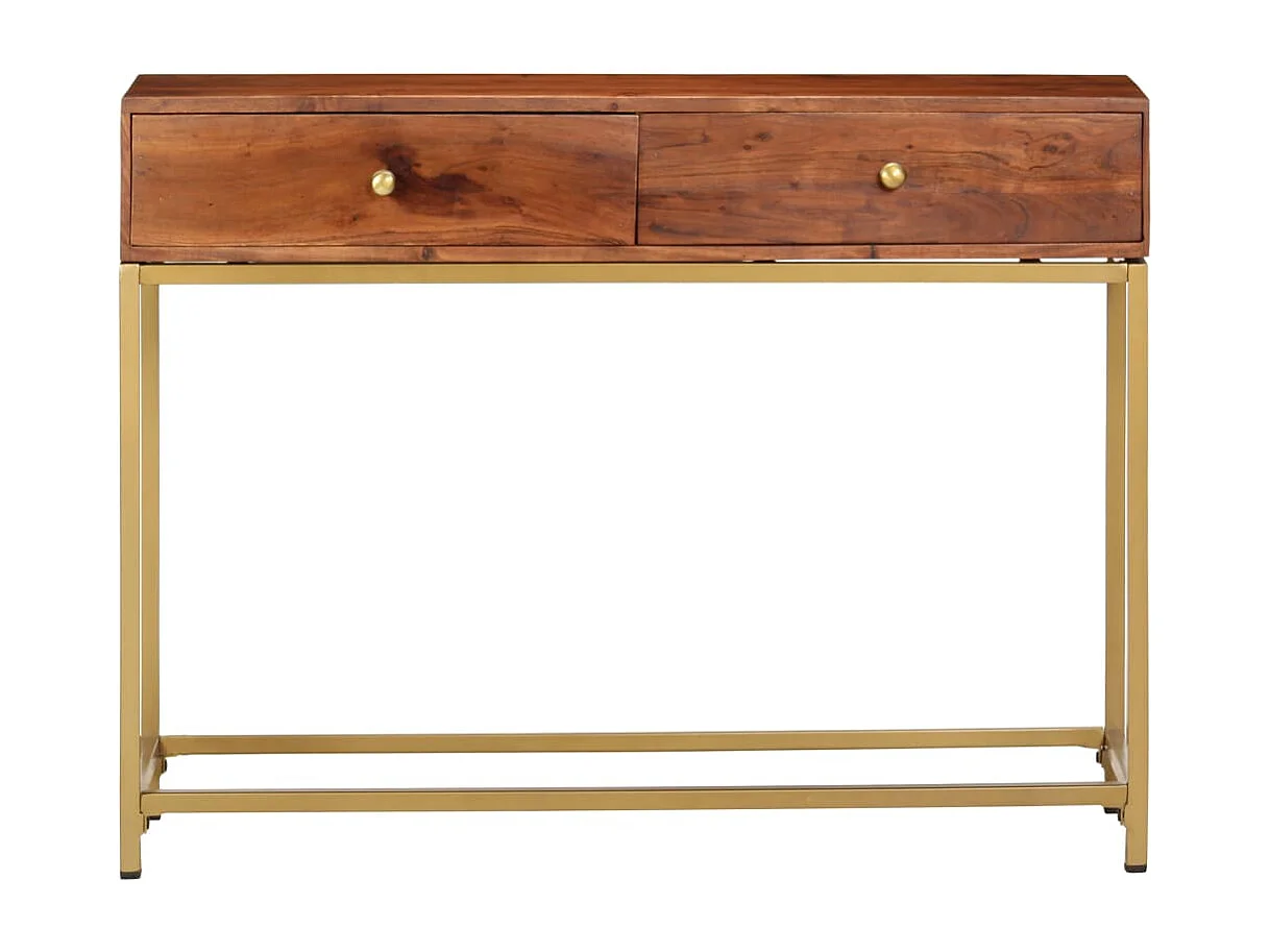 Table console 100x35x76 cm Bois d'acacia massif