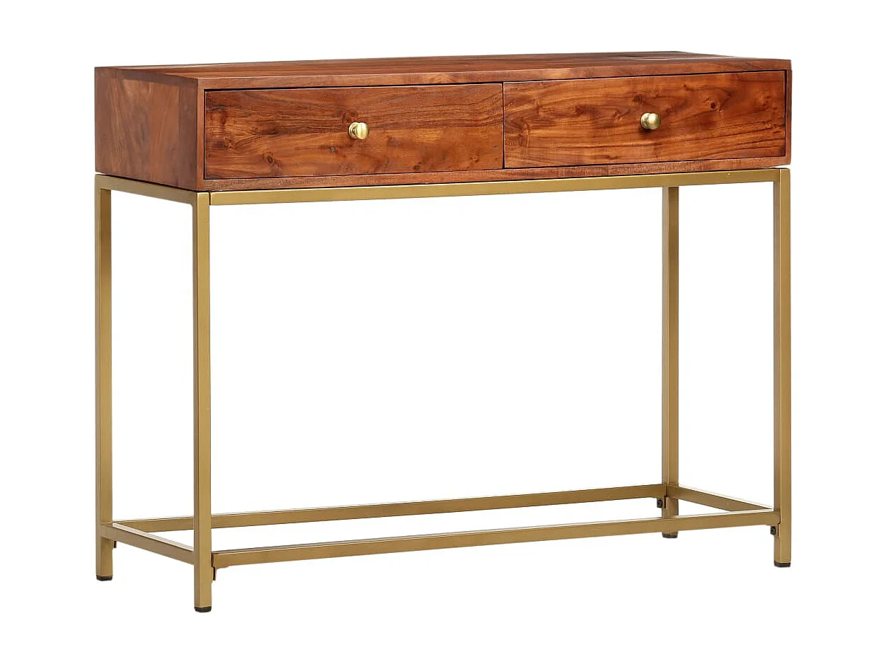 Table console 100x35x76 cm Bois d'acacia massif