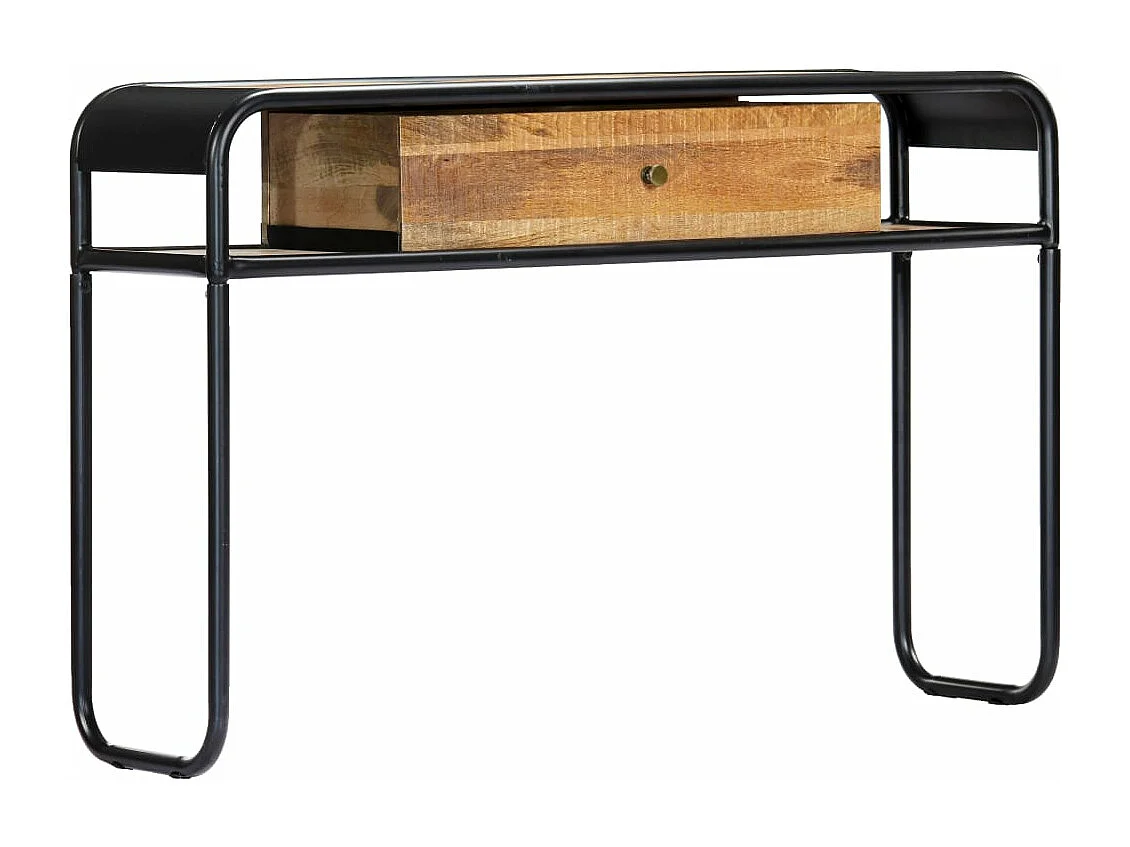 Mesa consola de madera maciza de mango 118x30x75 cm