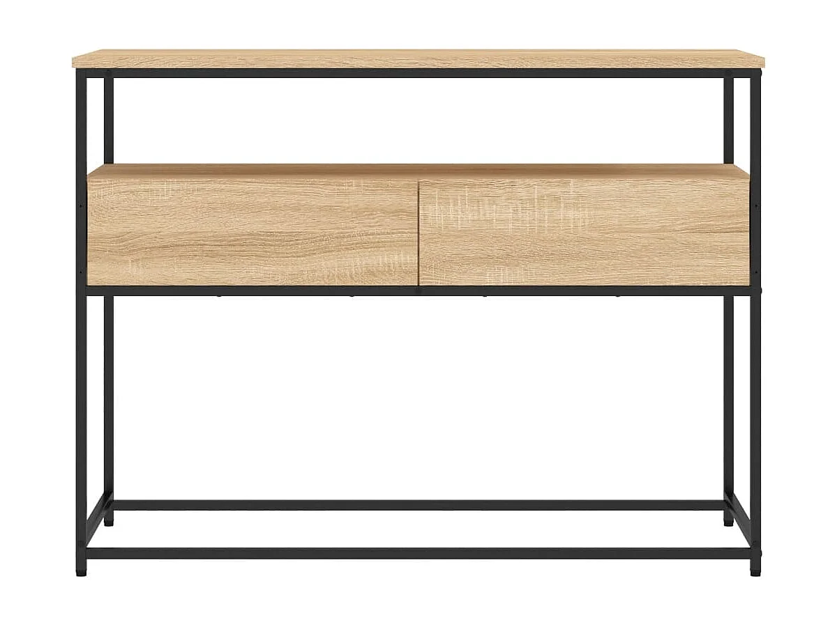 Mesa consola madera de ingeniería roble Sonoma 100x40x75 cm