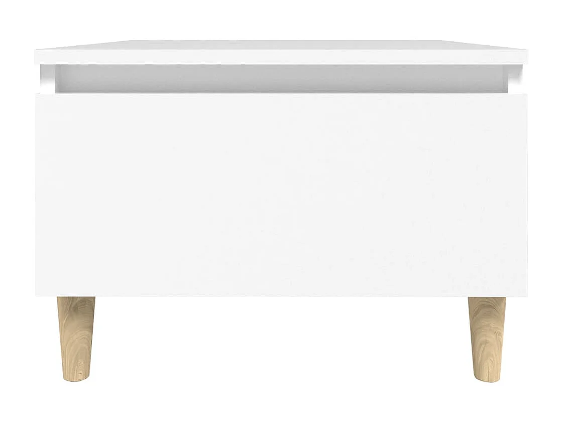 Tables d'appoint 2 pièces Blanc 50x46x35 cm Bois d'ingénierie