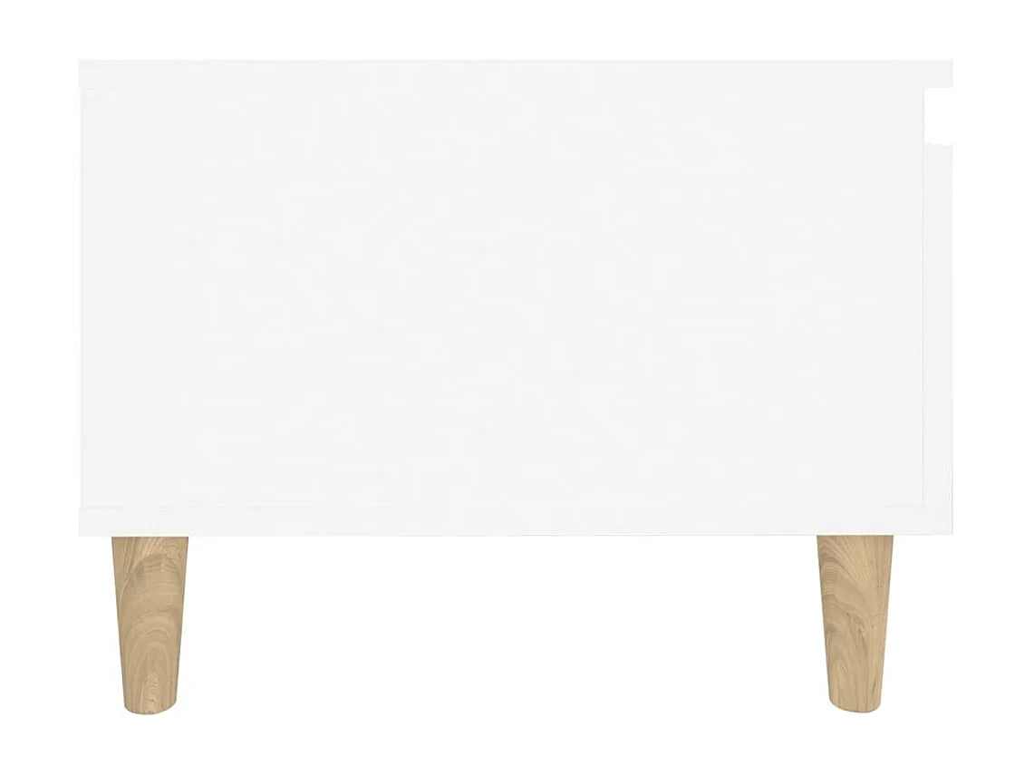 Tables d'appoint 2 pièces Blanc 50x46x35 cm Bois d'ingénierie