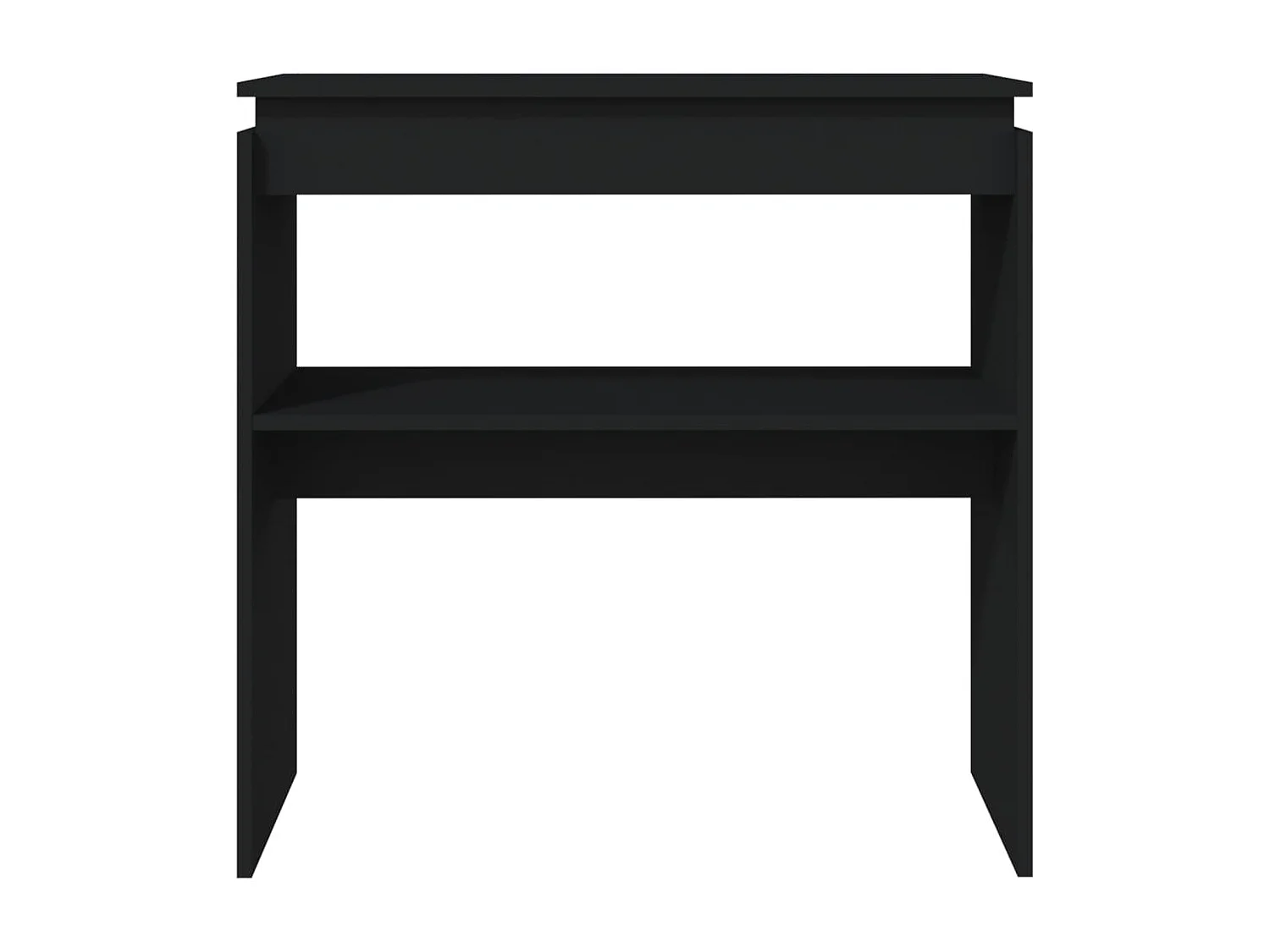 Table console Noir 80x30x80 cm Aggloméré