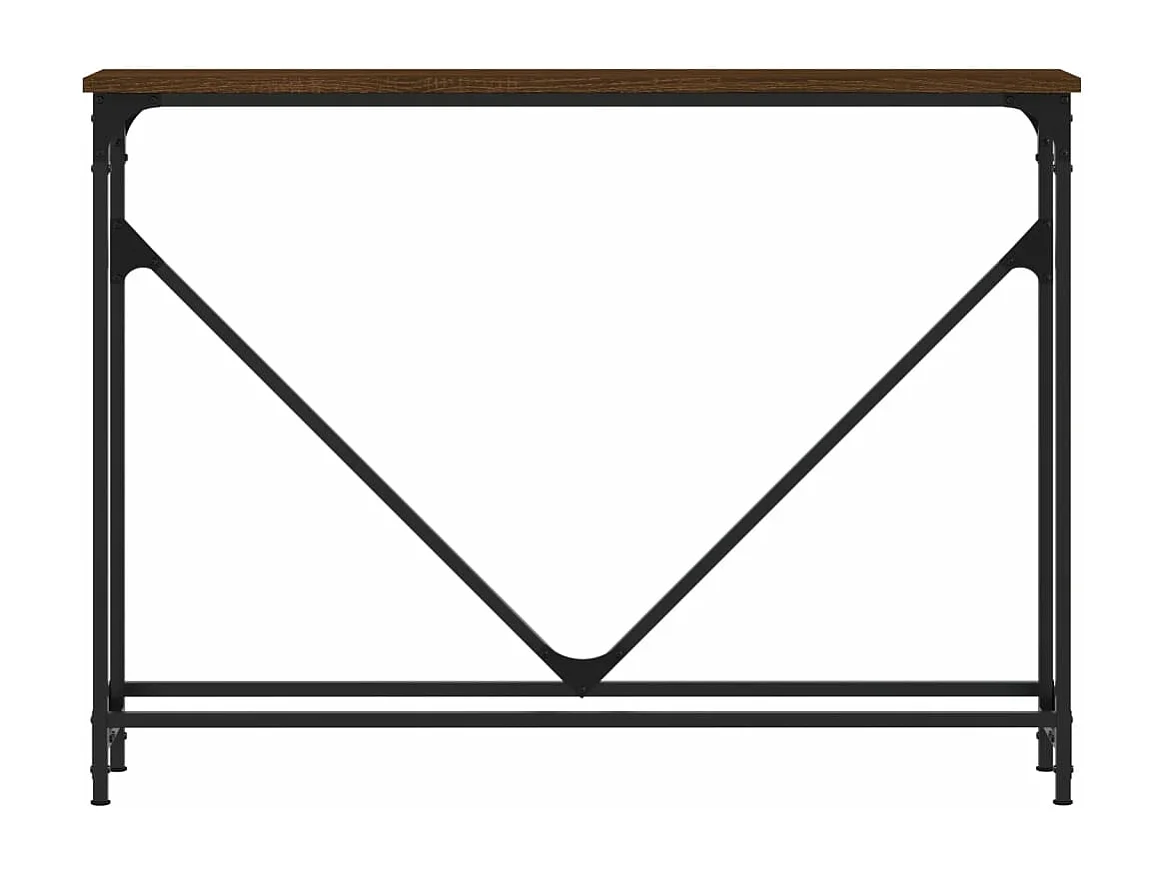 Wandtafel 102x22,5x75 cm bewerkt hout bruin eikenkleur