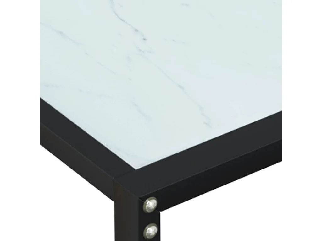 Wandtafel 140x35x75,5 cm gehard glas witmarmerkleurig