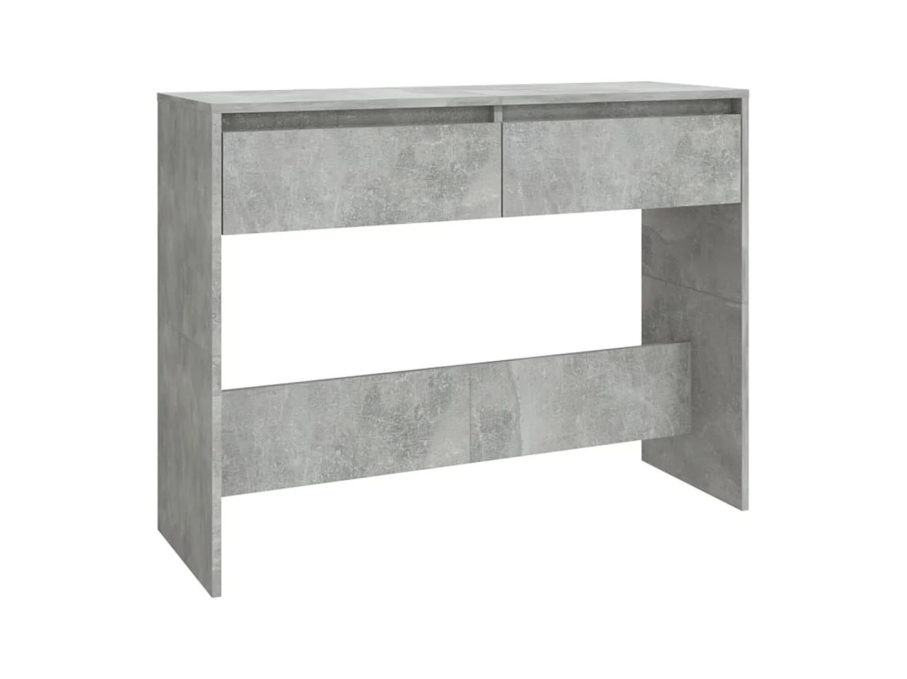 Table console Gris béton 100x35x76,5 cm Aggloméré