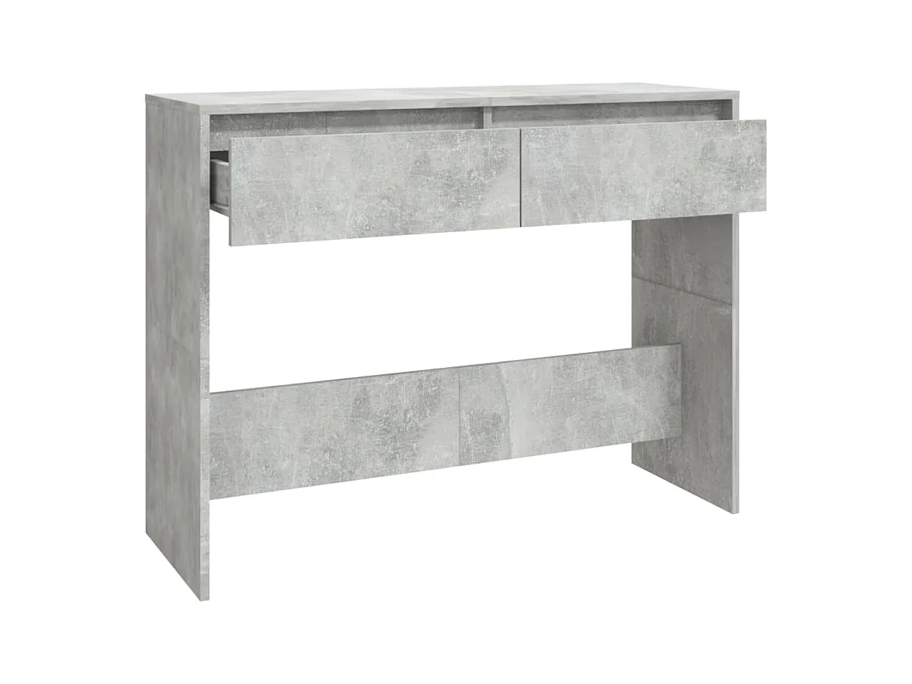 Table console Gris béton 100x35x76,5 cm Aggloméré