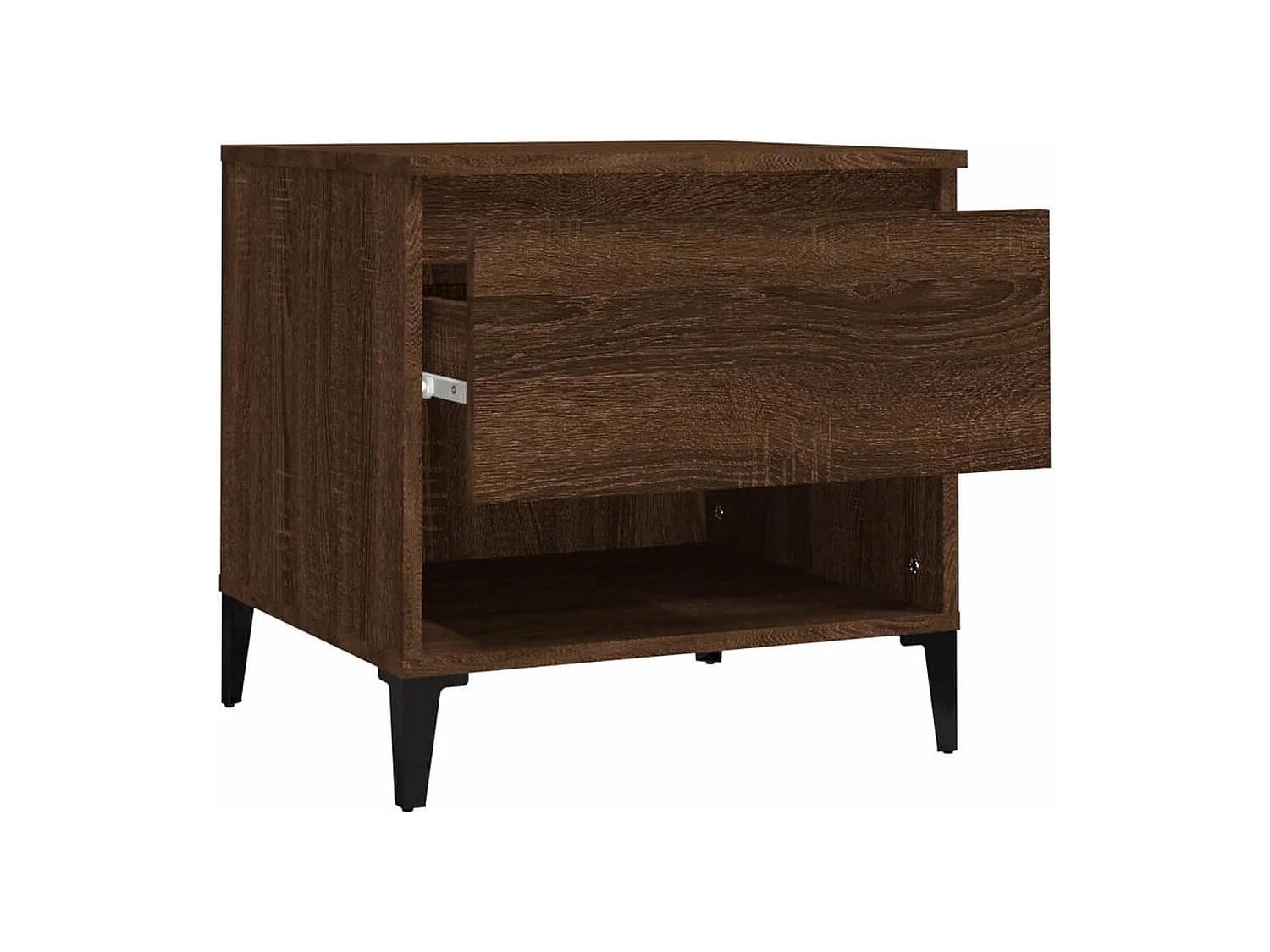 Tables d'appoint 2 pièces Chêne marron 50x46x50 cm Bois ingénierie