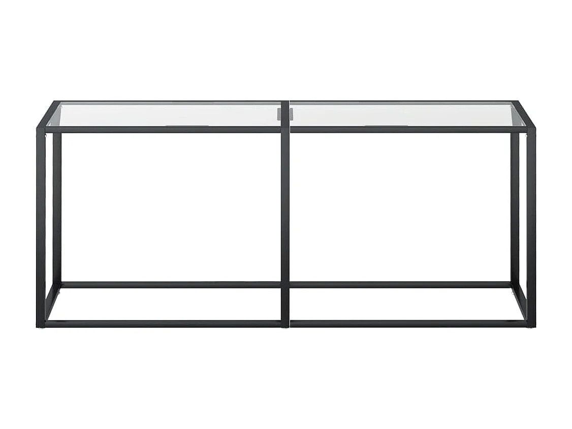 Table console Transparent 180x35x75,5 cm Verre trempé