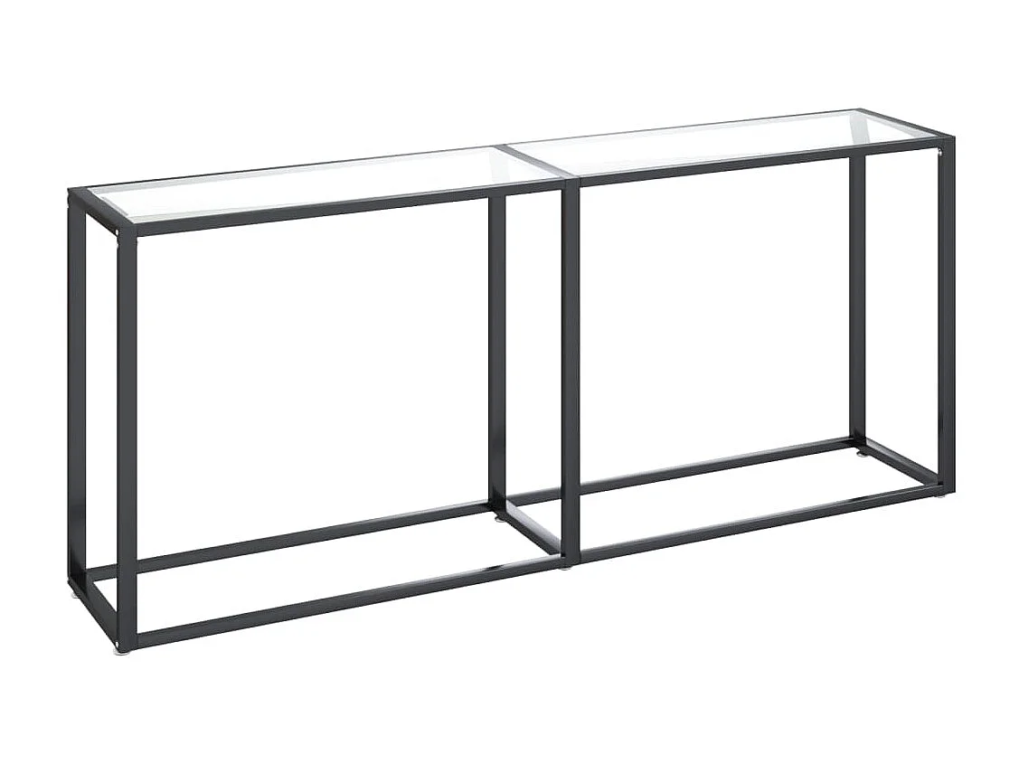 Table console Transparent 180x35x75,5 cm Verre trempé