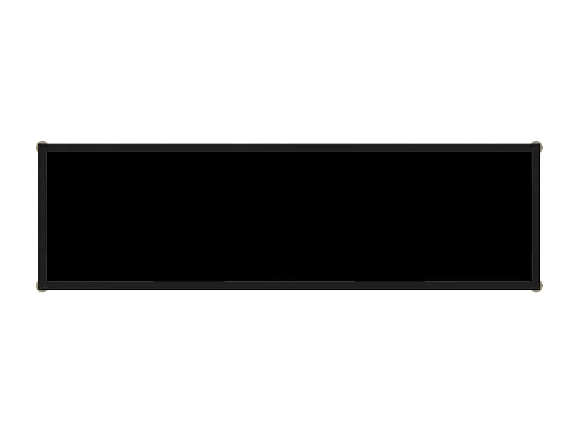 Table console Noir 120x35x75 cm Verre trempé