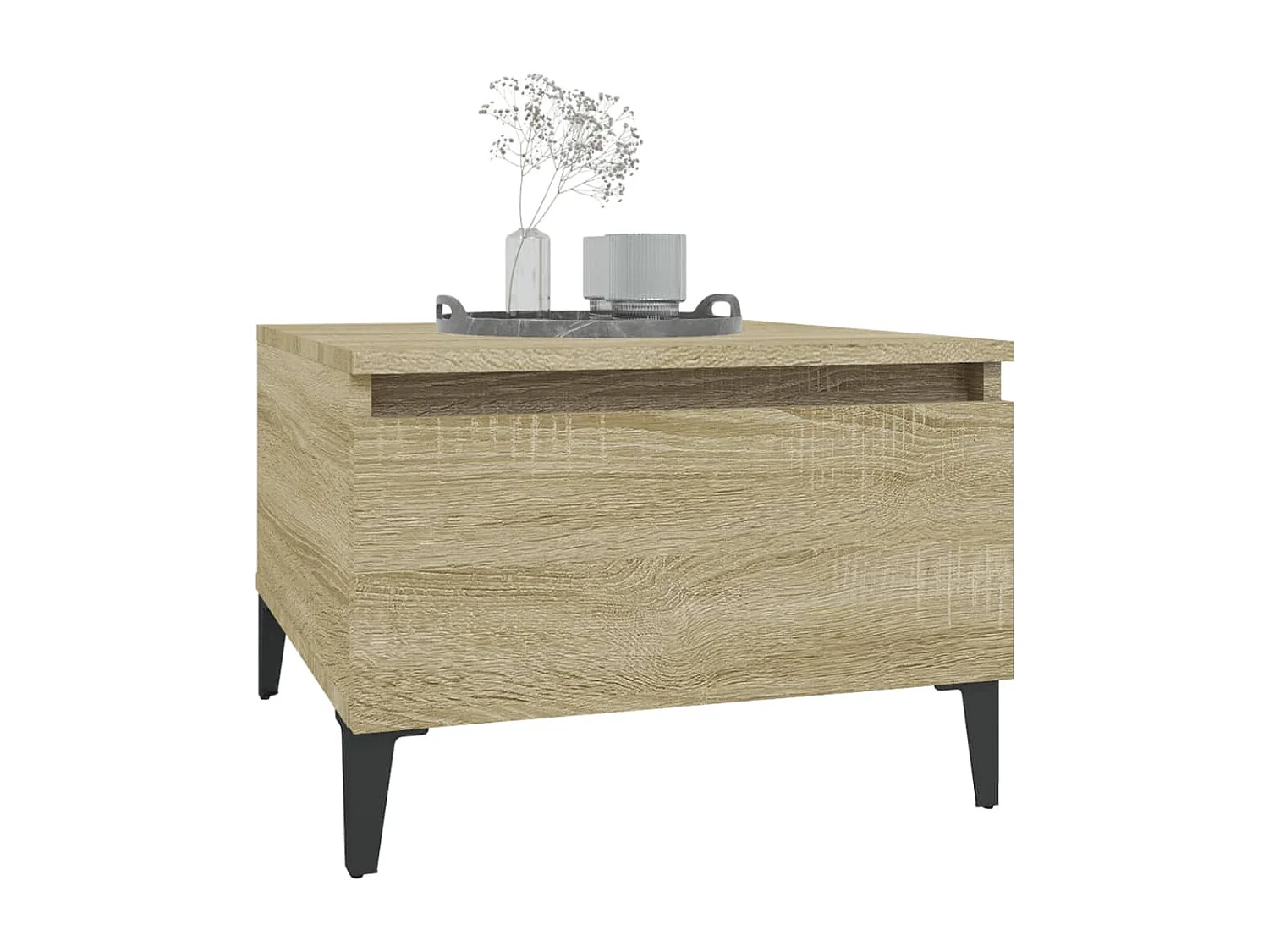 Table d'appoint Chêne sonoma 50x46x35 cm Bois d'ingénierie