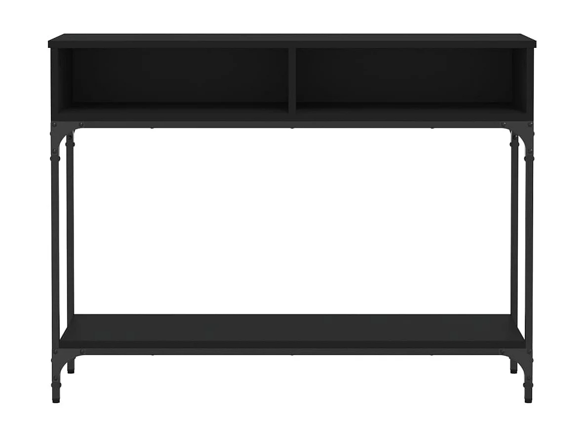 Table console noir 100x30,5x75 cm bois d'ingénierie