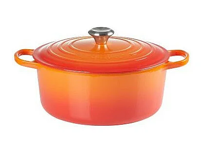 Le Creuset Signature runde Cocotte 28cm rot für den Ofen