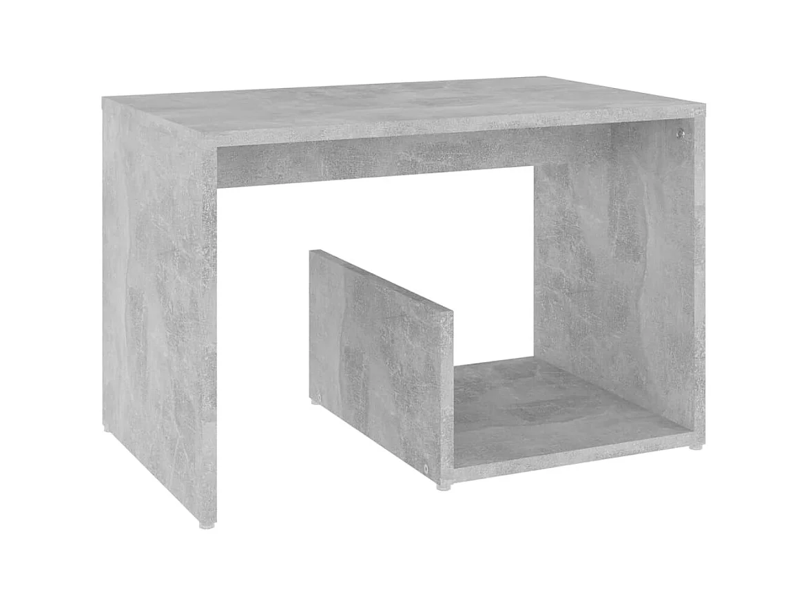 Table d'appoint Gris béton 59x36x38 cm Aggloméré