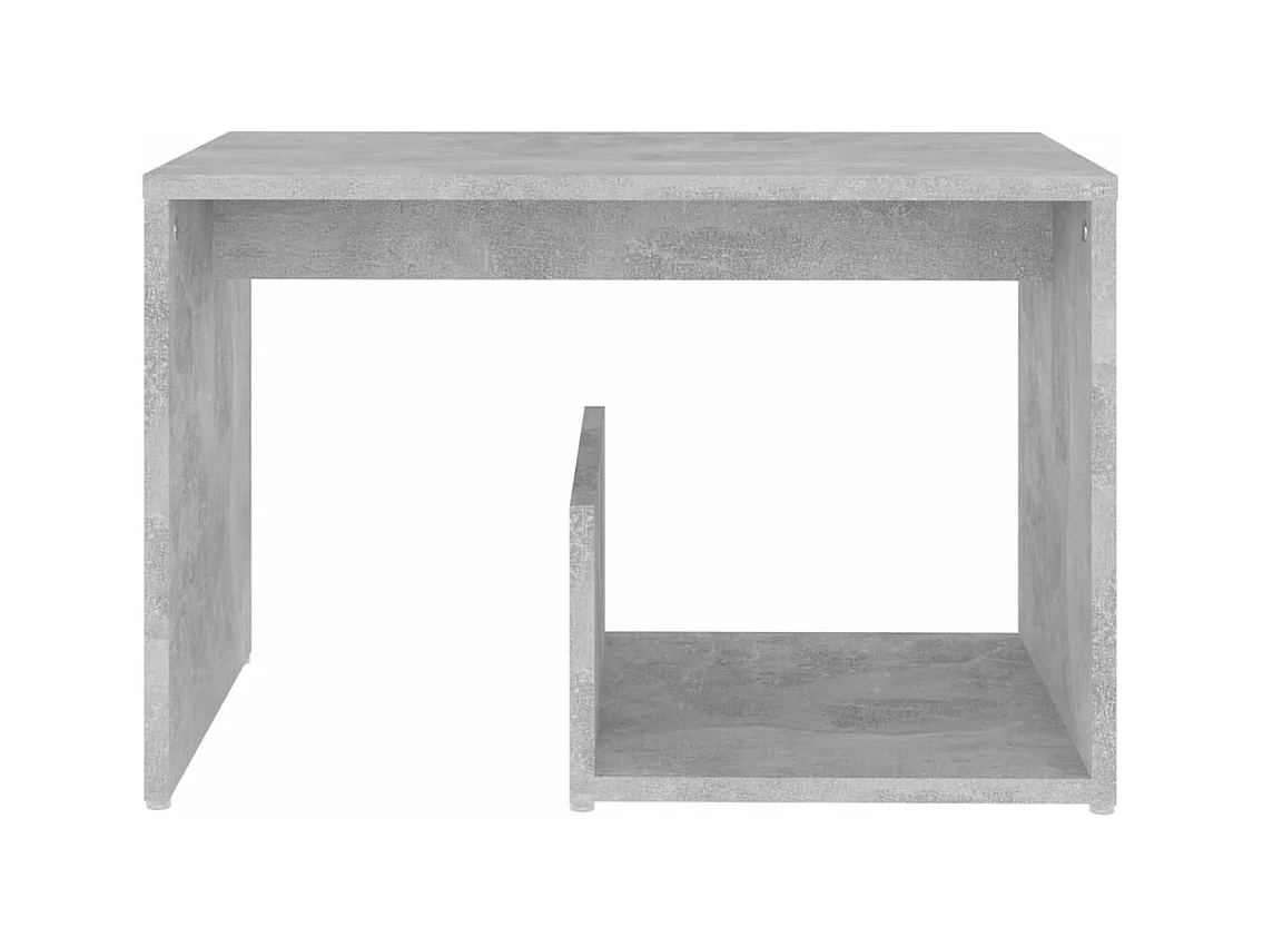 Table d'appoint Gris béton 59x36x38 cm Aggloméré
